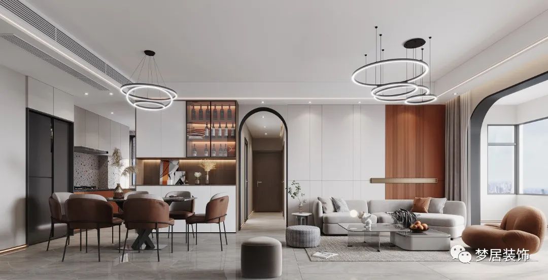 【夢(mèng)居】121㎡三居室，現(xiàn)代風(fēng)格營(yíng)造低調(diào)奢華的居室感受。
