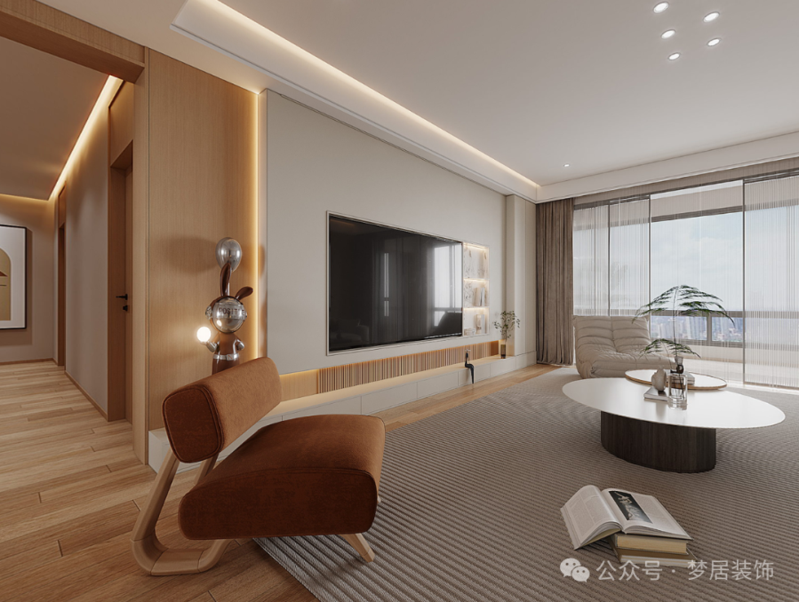 夢居&裝修設(shè)計 | 現(xiàn)代原木設(shè)計，打造240㎡溫暖宜居的家。